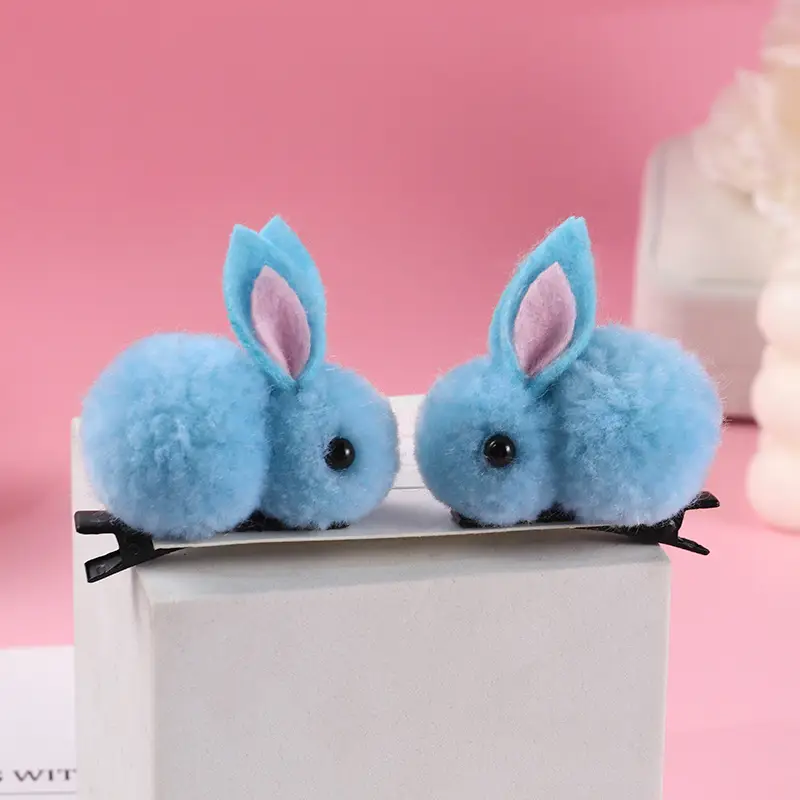 Plush Cat Ear Hair Clip Women's Small Clip Rabbit Hair Clip Headwear Children's Cute Hair Clip Top Clip Duckbill Clip - Image 26