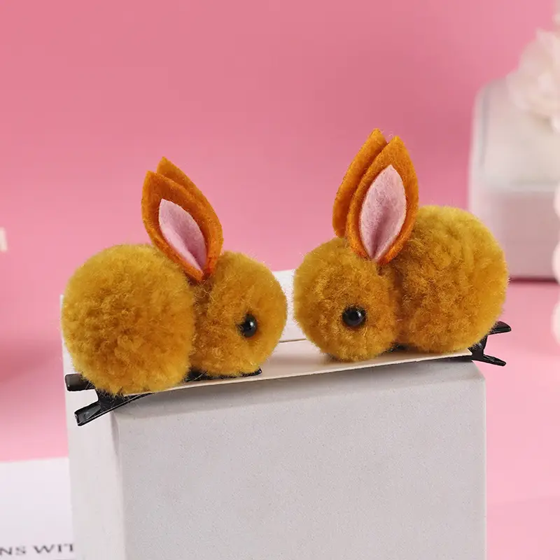 Plush Cat Ear Hair Clip Women's Small Clip Rabbit Hair Clip Headwear Children's Cute Hair Clip Top Clip Duckbill Clip - Image 28