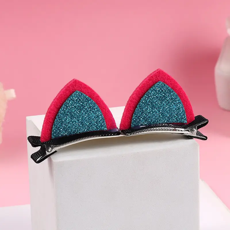 Plush Cat Ear Hair Clip Women's Small Clip Rabbit Hair Clip Headwear Children's Cute Hair Clip Top Clip Duckbill Clip - Image 34