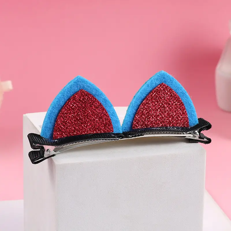 Plush Cat Ear Hair Clip Women's Small Clip Rabbit Hair Clip Headwear Children's Cute Hair Clip Top Clip Duckbill Clip - Image 35