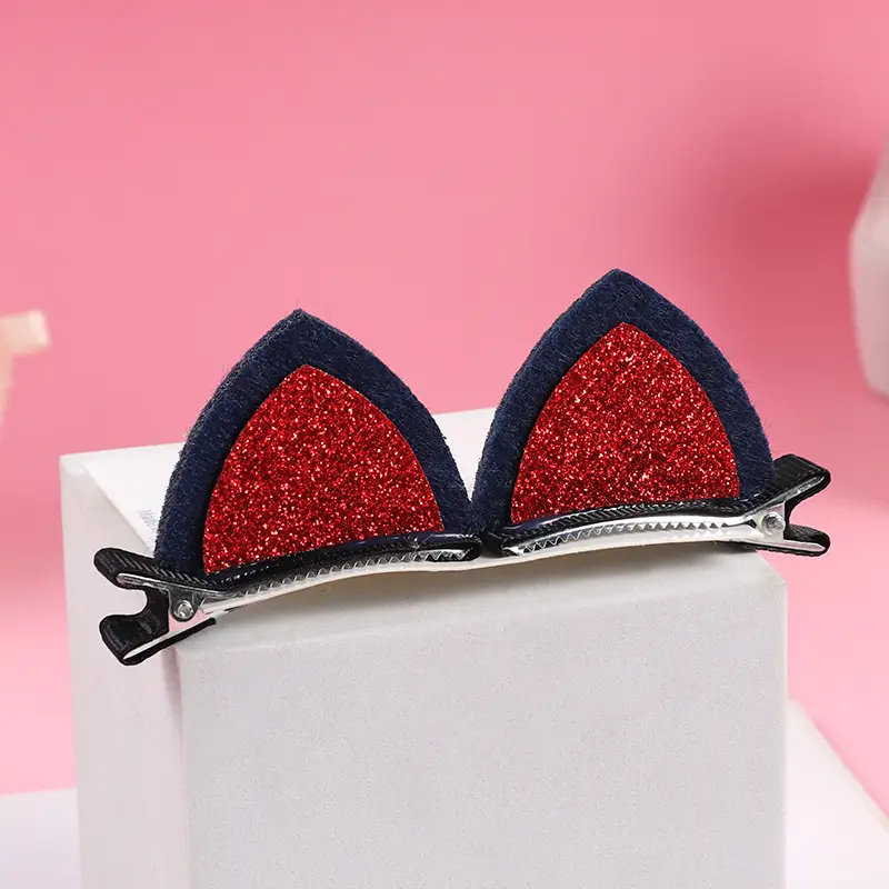 Plush Cat Ear Hair Clip Women's Small Clip Rabbit Hair Clip Headwear Children's Cute Hair Clip Top Clip Duckbill Clip - Image 36