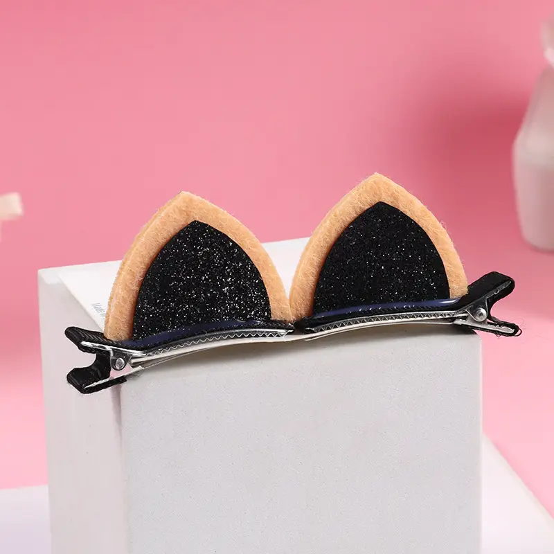 Plush Cat Ear Hair Clip Women's Small Clip Rabbit Hair Clip Headwear Children's Cute Hair Clip Top Clip Duckbill Clip - Image 37