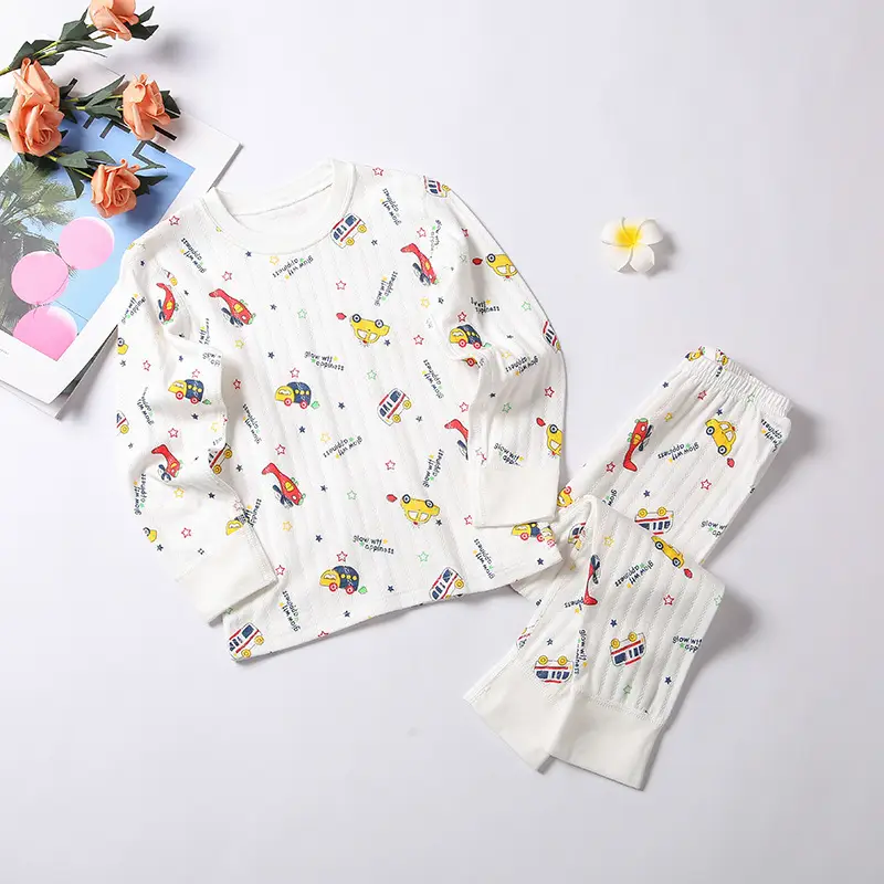 Children Cotton Suit Pink Embroidered Baby Set