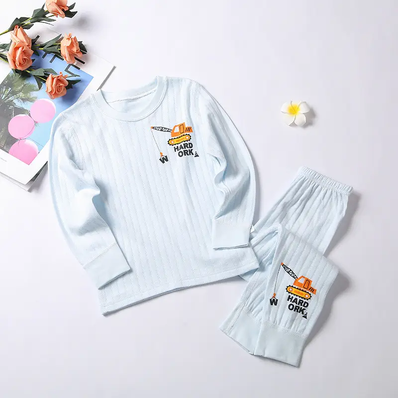 Children Cotton Suit Pink Embroidered Baby Set