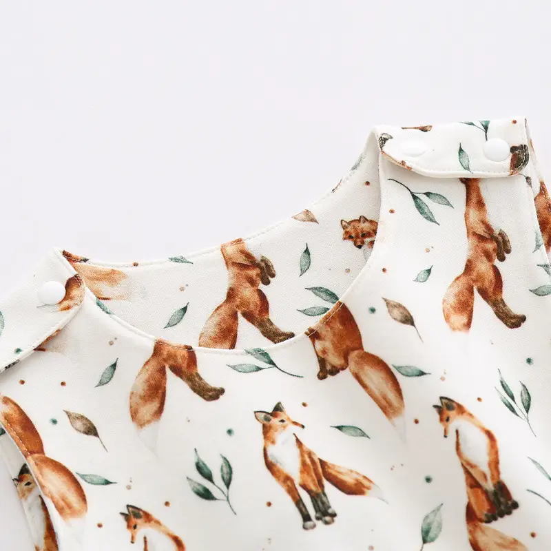 Fox Print Baby Jumpsuit High Quality Foreign Trade - Image 3