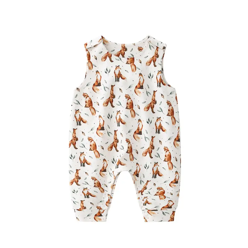 Fox Print Baby Jumpsuit High Quality Foreign Trade - Image 6