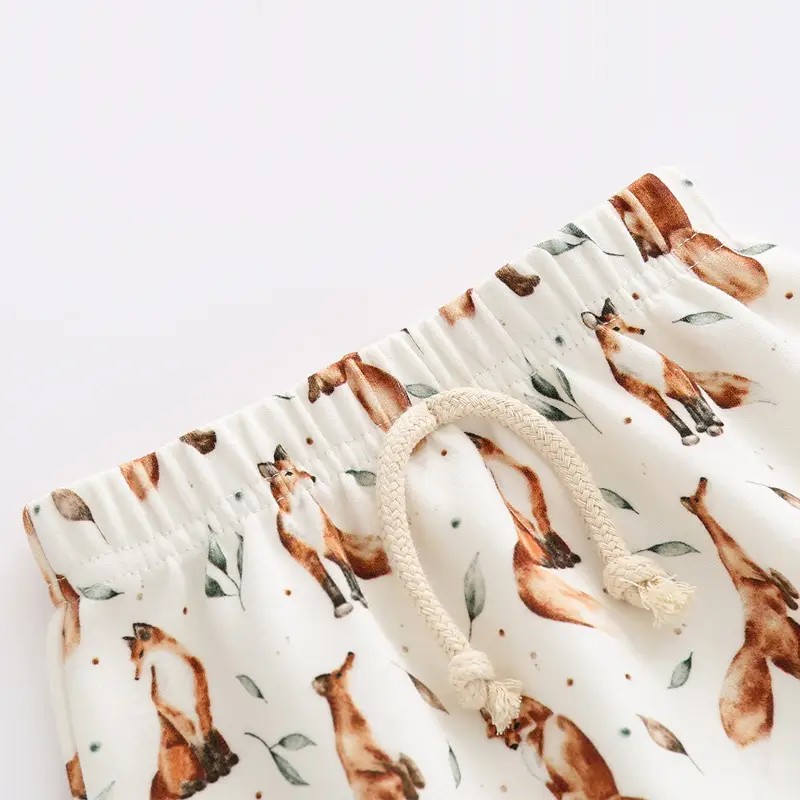 Organic Cotton Baby Pants Spring Autumn Newborn Trousers - Image 4