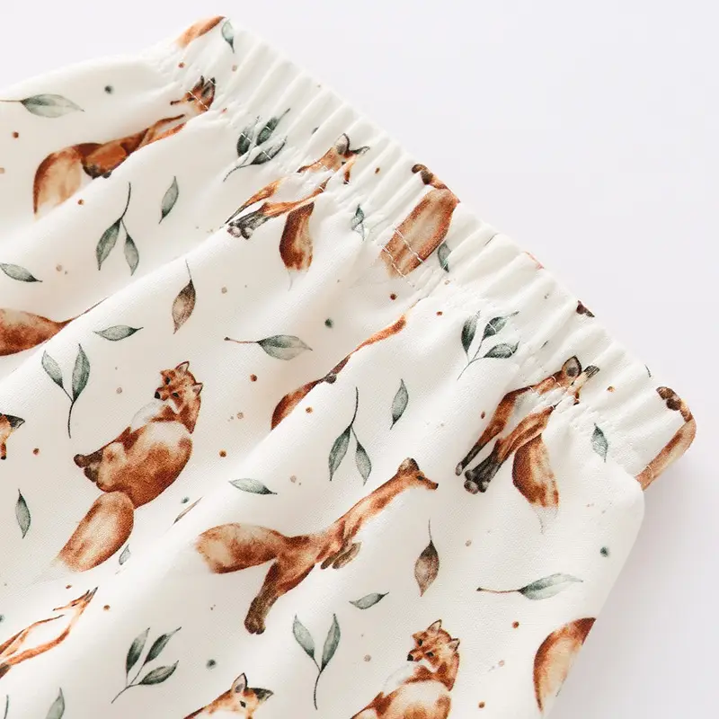 Organic Cotton Baby Pants Spring Autumn Newborn Trousers - Image 6