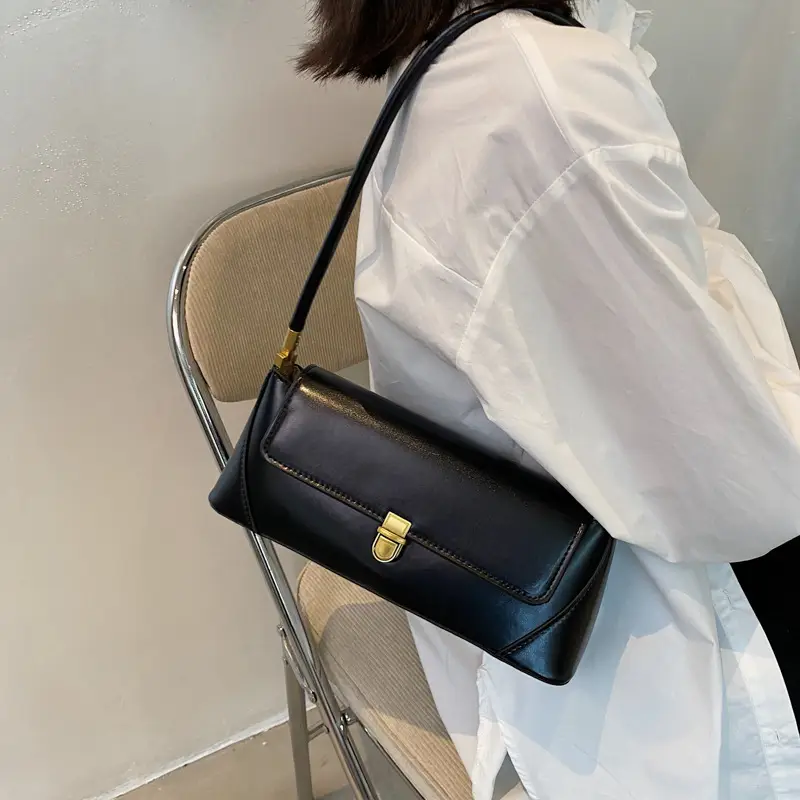 Women's Brown Leather Shoulder Bag 2021 Stylish Small Bag