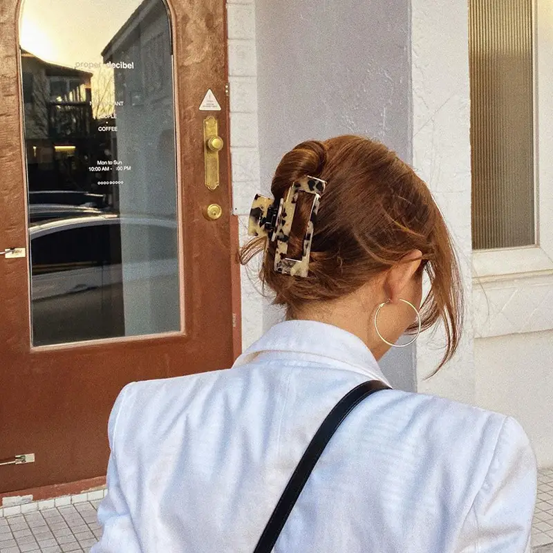 Oversized Korean Style Hair Clips 13cm Square - Image 14