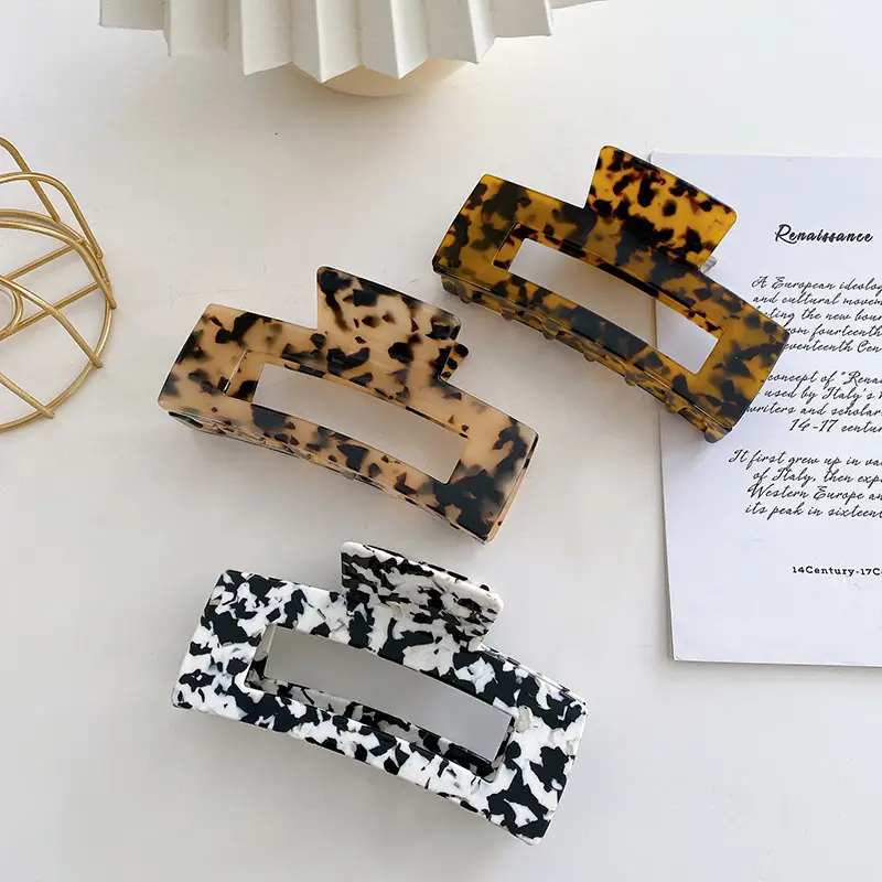 Oversized Korean Style Hair Clips 13cm Square - Image 16