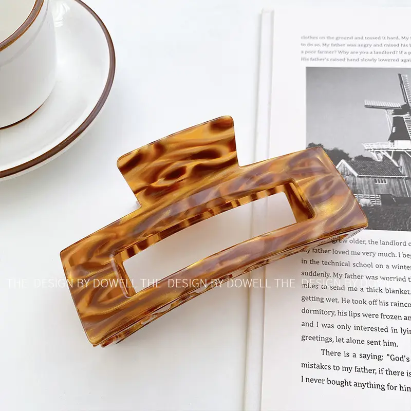 Oversized Korean Style Hair Clips 13cm Square - Image 10