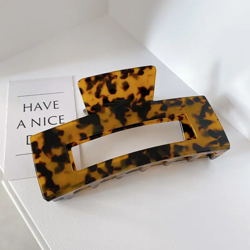 Oversized Korean Style Hair Clips 13cm Square - Image 2