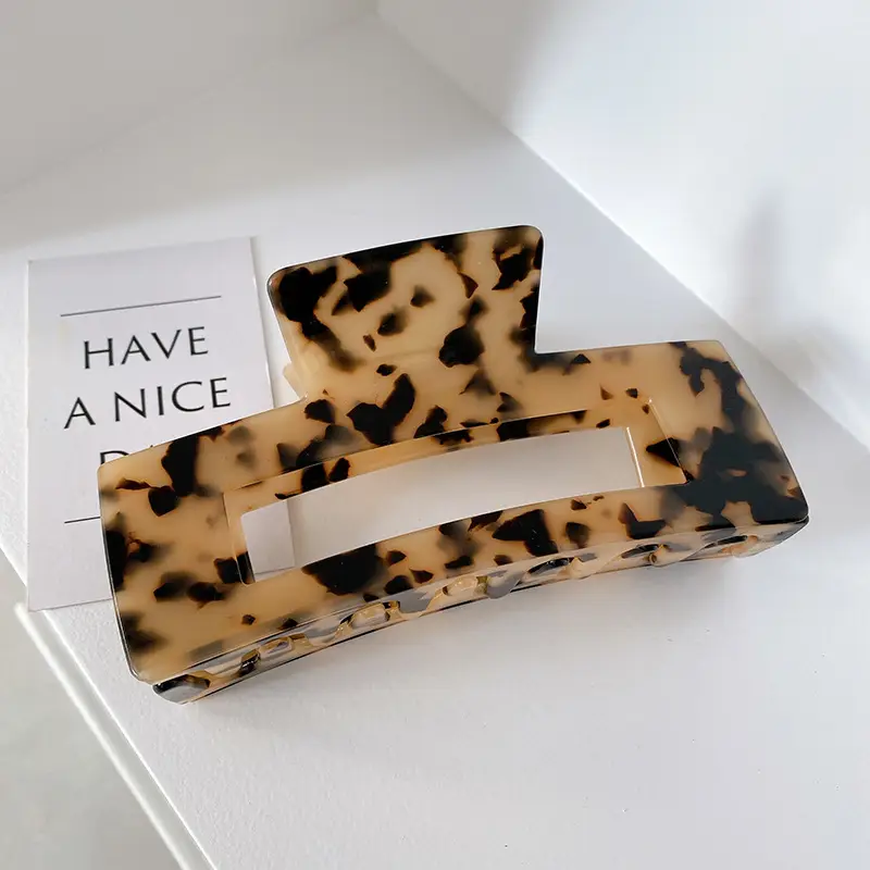 Oversized Korean Style Hair Clips 13cm Square - Image 4