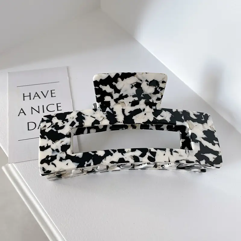 Oversized Korean Style Hair Clips 13cm Square - Image 5