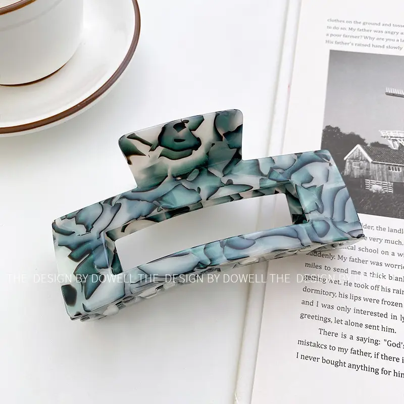 Oversized Korean Style Hair Clips 13cm Square - Image 8