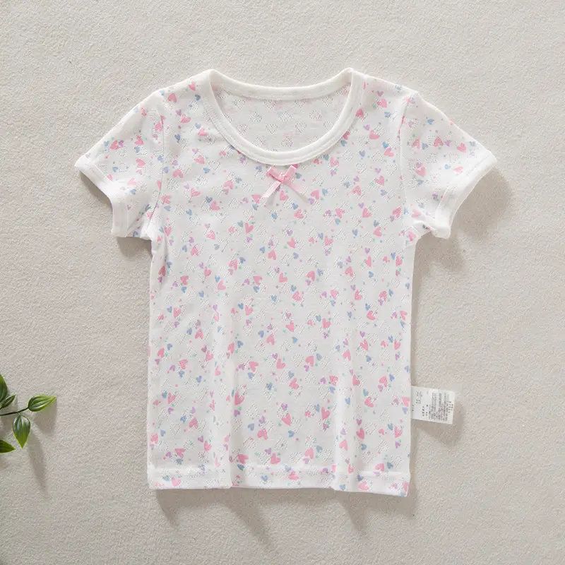Pure Cotton Infant T-Shirts for Girls, Moisture-Wicking, All-Cotton - Image 3