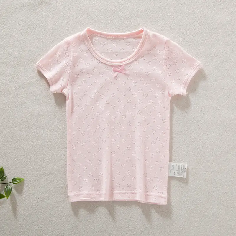 Pure Cotton Infant T-Shirts for Girls, Moisture-Wicking, All-Cotton - Image 4