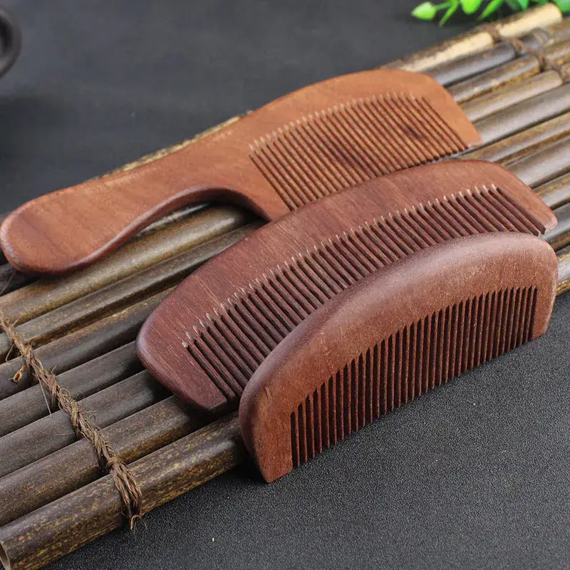Men's Red Sandalwood Hair Comb 190x55x18mm