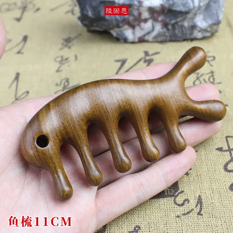 Men's Red Sandalwood Hair Comb 190x55x18mm