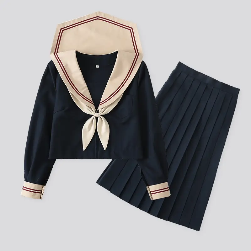Japanese Sailor Suit Skirt Long Sleeve Academic Uniform - Image 10