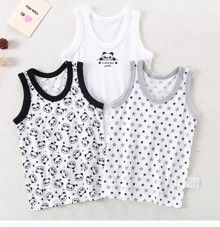 Children's Sleeveless Anchor Print Top White Cotton - Image 12