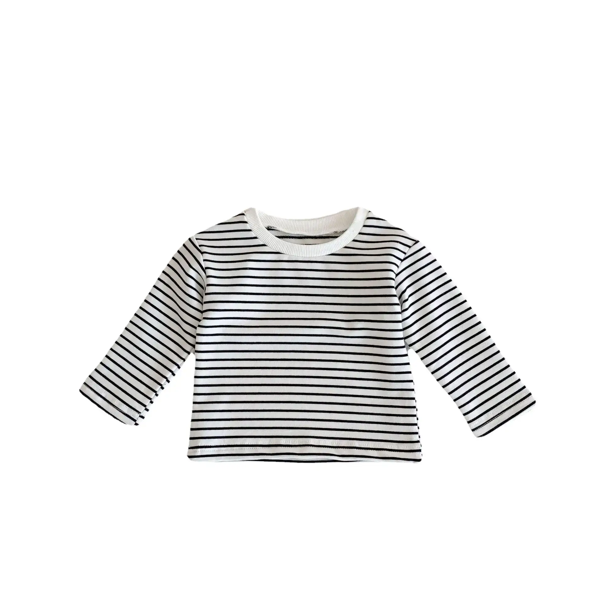Baby Striped Long Sleeve T-Shirt Blue Skirt Set - Image 6