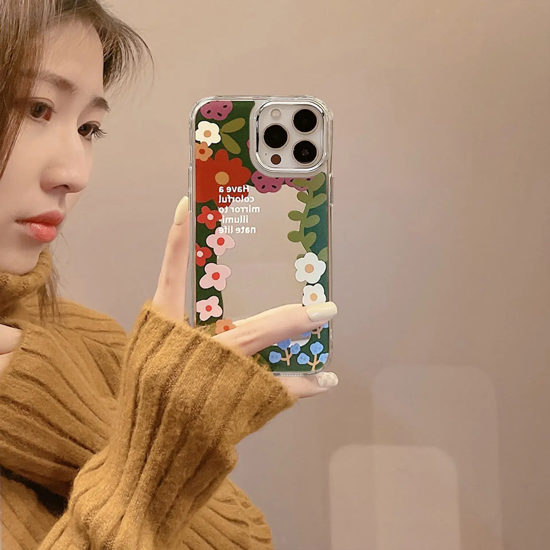 Korean Style Flower Smiley Face iPhone 16 Case — feature 18