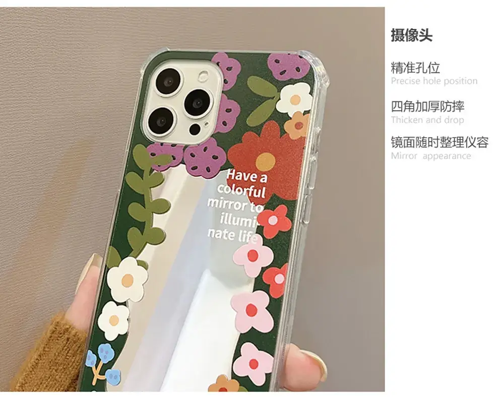 Korean Style Flower Smiley Face iPhone 16 Case — feature 2