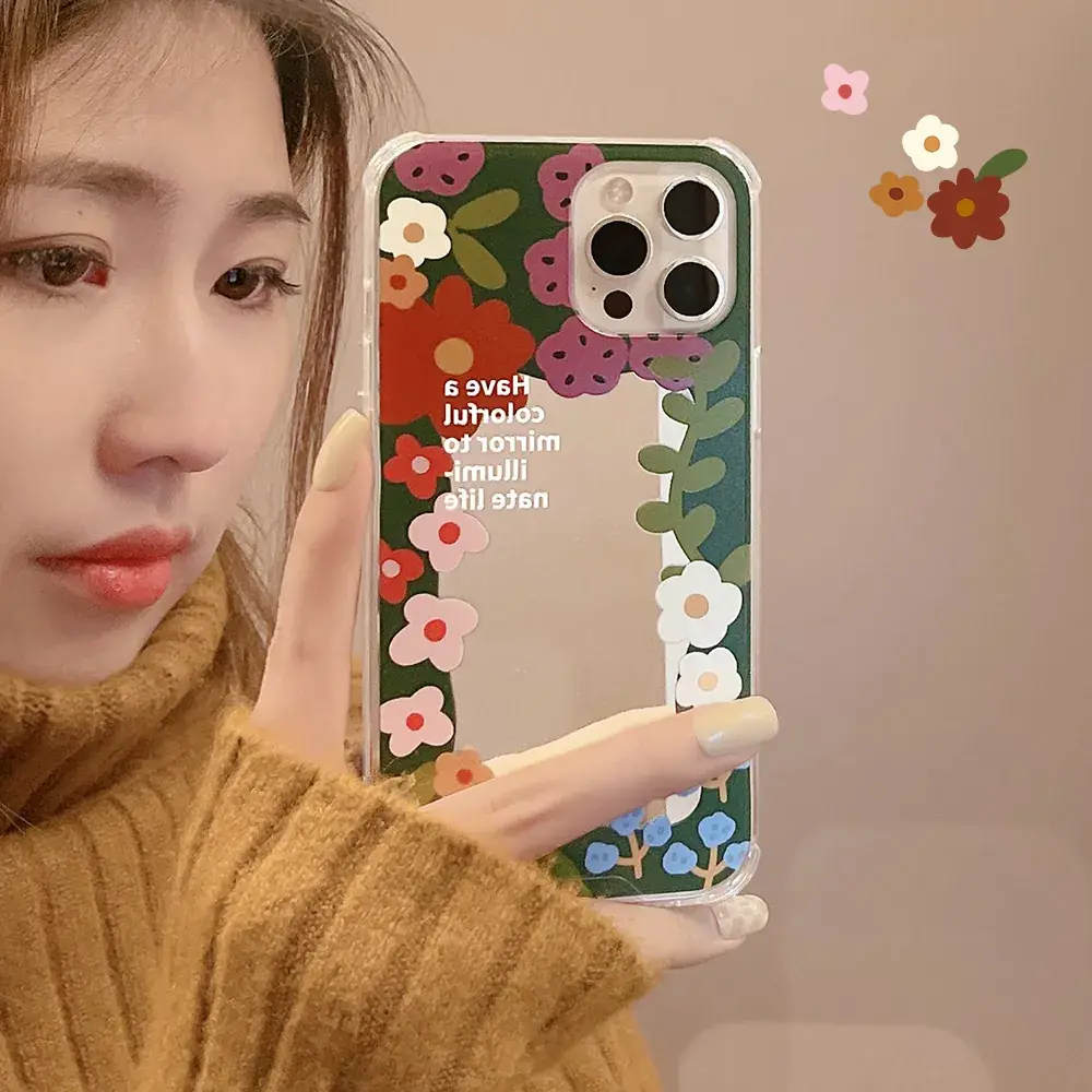 Korean Style Flower Smiley Face iPhone 16 Case — feature 5