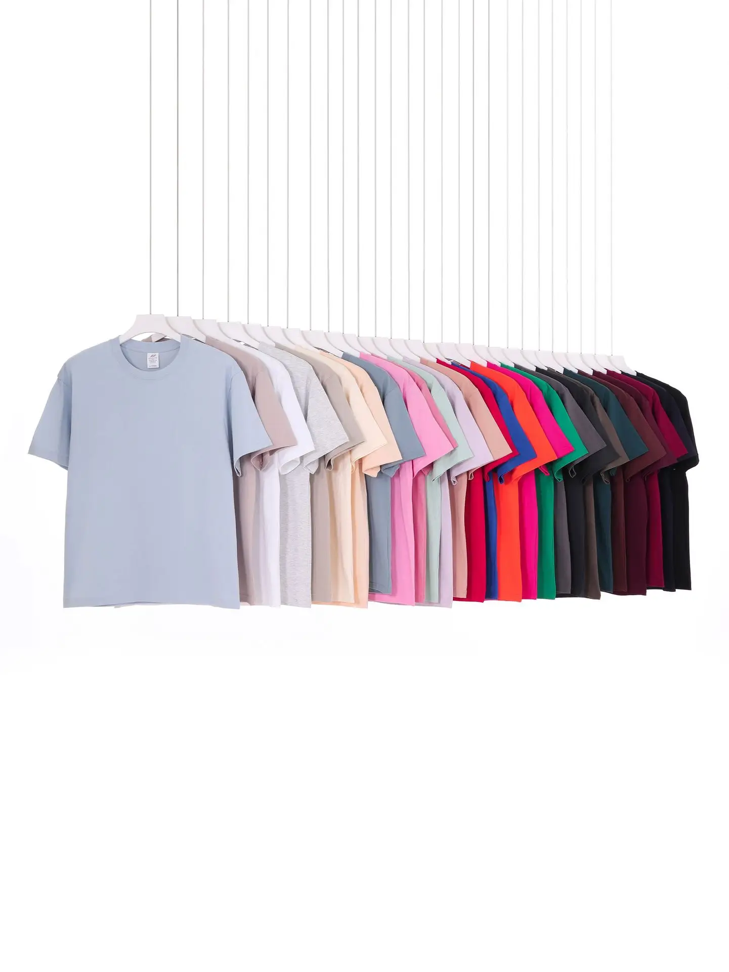 Pink 230g Cotton Short Sleeve T-Shirt - Image 35