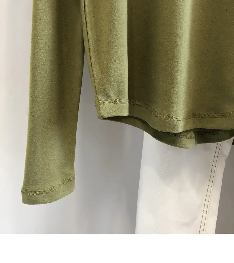 Women White Thermal Long Sleeve T-Shirt 2025 Autumn — feature 19