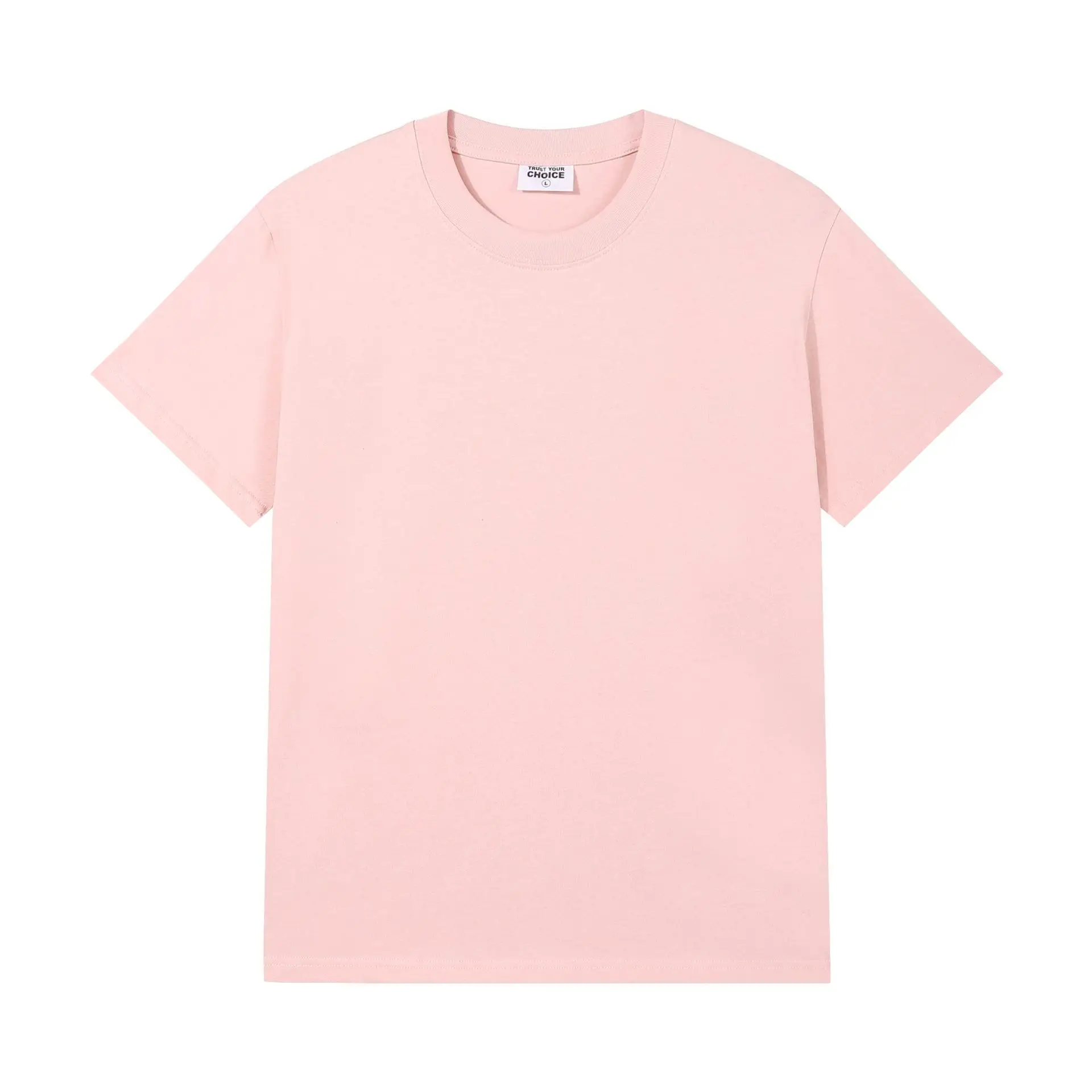 Men Women Cotton T-Shirt Light Blue 240g - Image 2