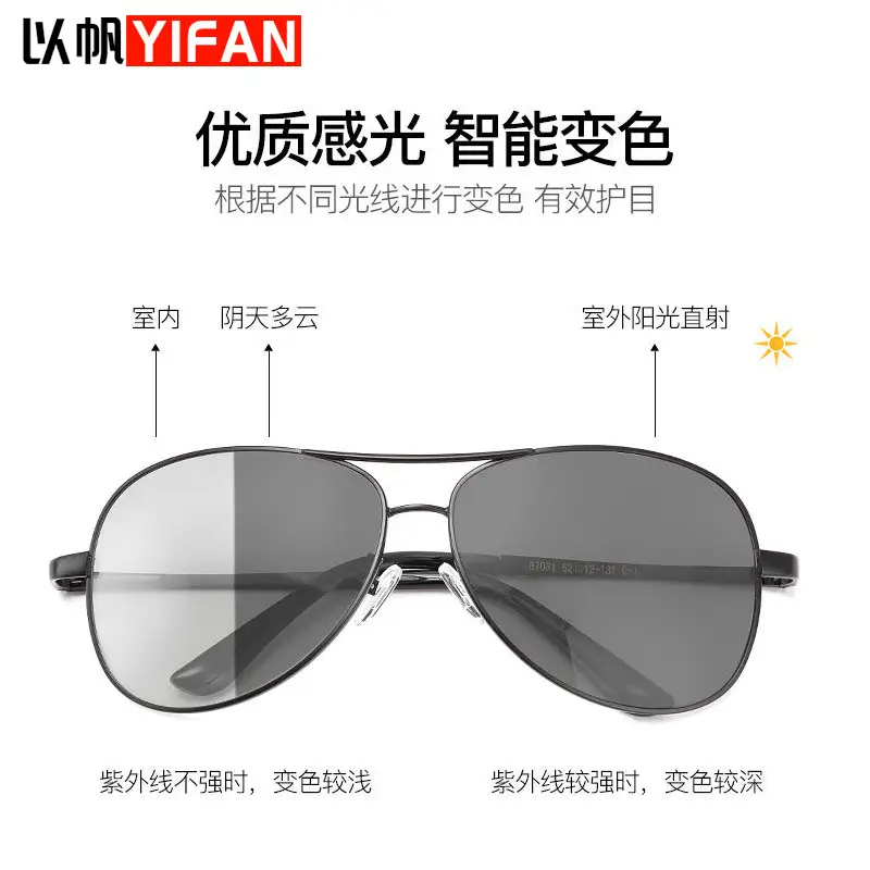 Men Polarized Sunglasses Black Frame Driving Driving Sunglasses - Image 2