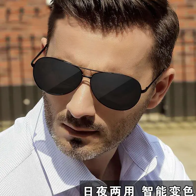 Men Polarized Sunglasses Black Frame Driving Driving Sunglasses - Image 3