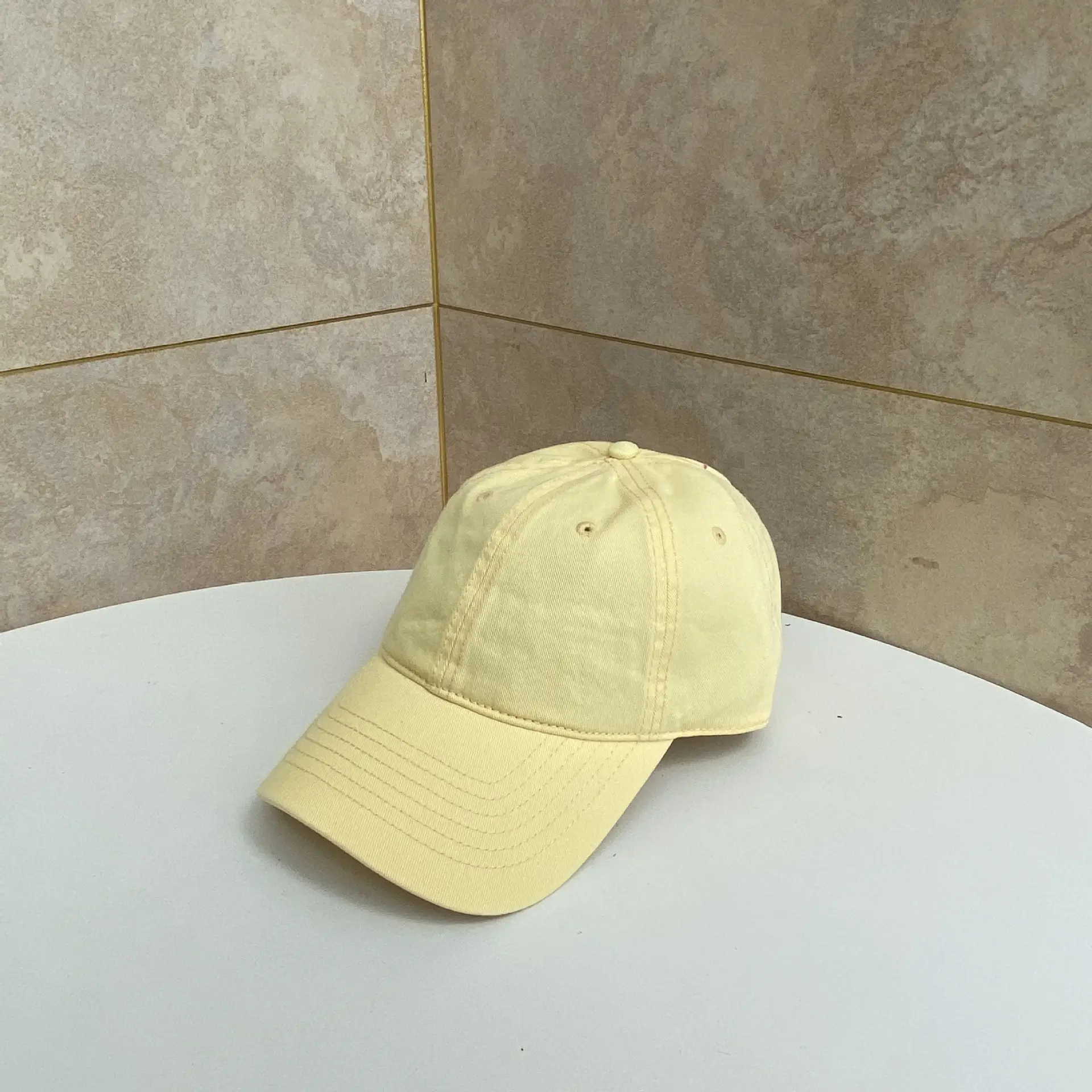 Black Baseball Cap for Men Women Sun Hat Wash Cap