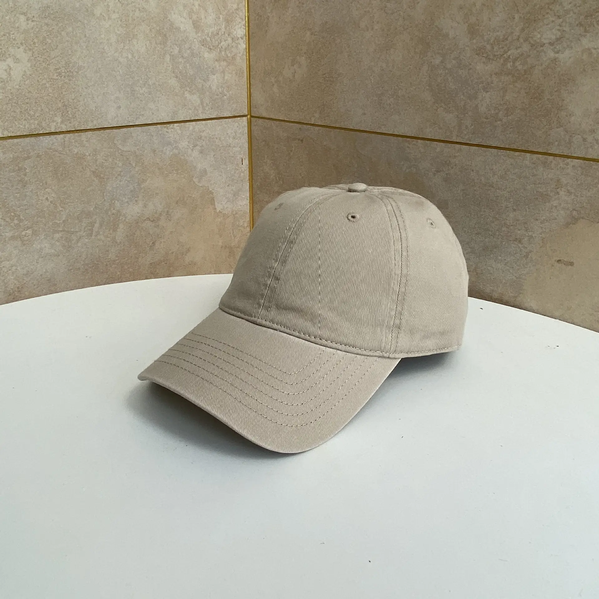 Black Baseball Cap for Men Women Sun Hat Wash Cap - Image 2