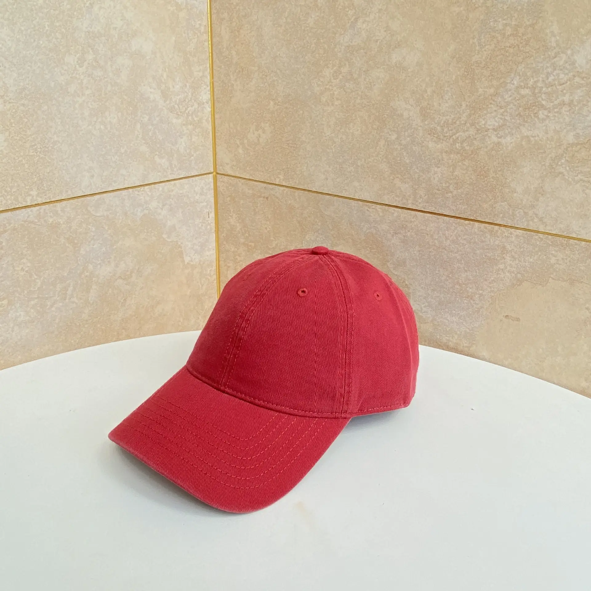 Black Baseball Cap for Men Women Sun Hat Wash Cap - Image 6