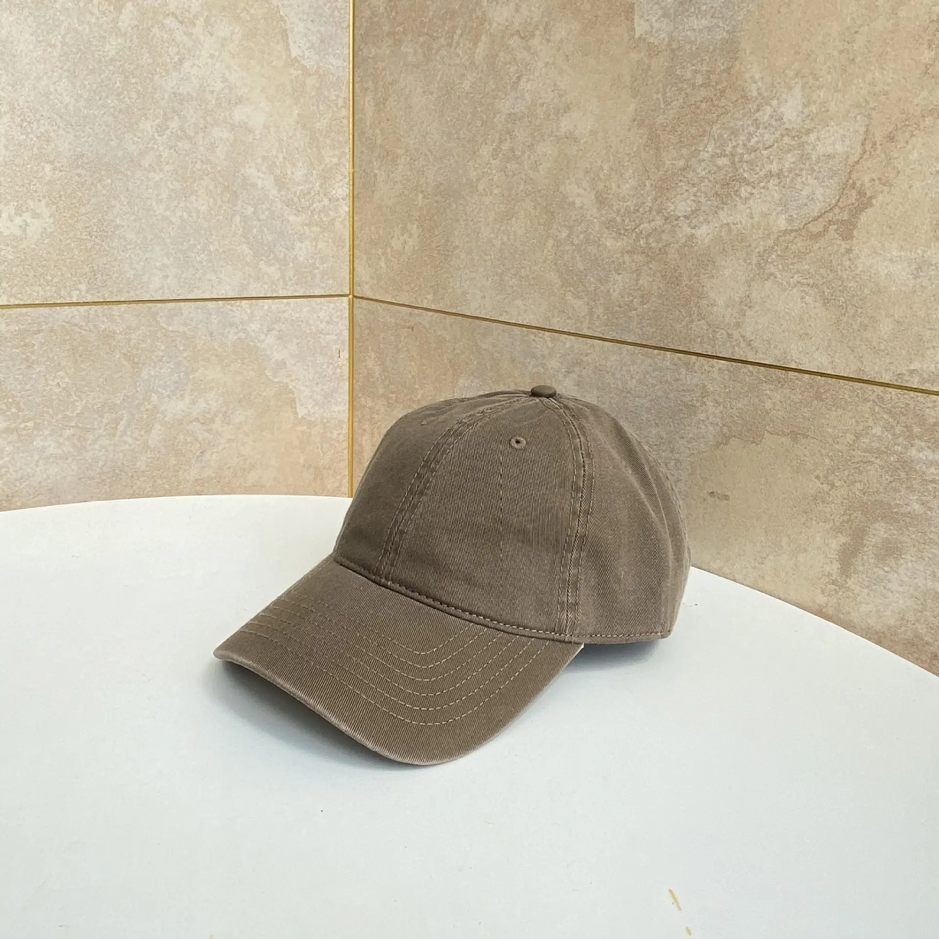 Black Baseball Cap for Men Women Sun Hat Wash Cap - Image 7