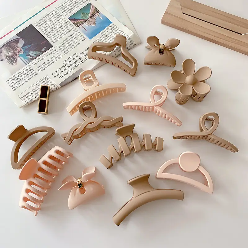 Korean Milk Coffee Claw Clip for Hair Updo - Image 19