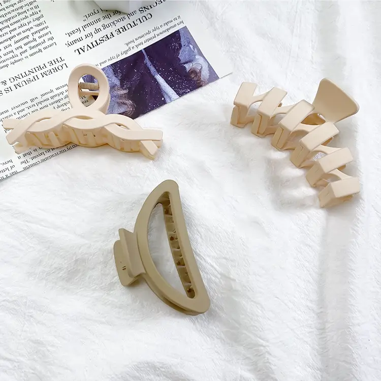 Korean Milk Coffee Claw Clip for Hair Updo - Image 22