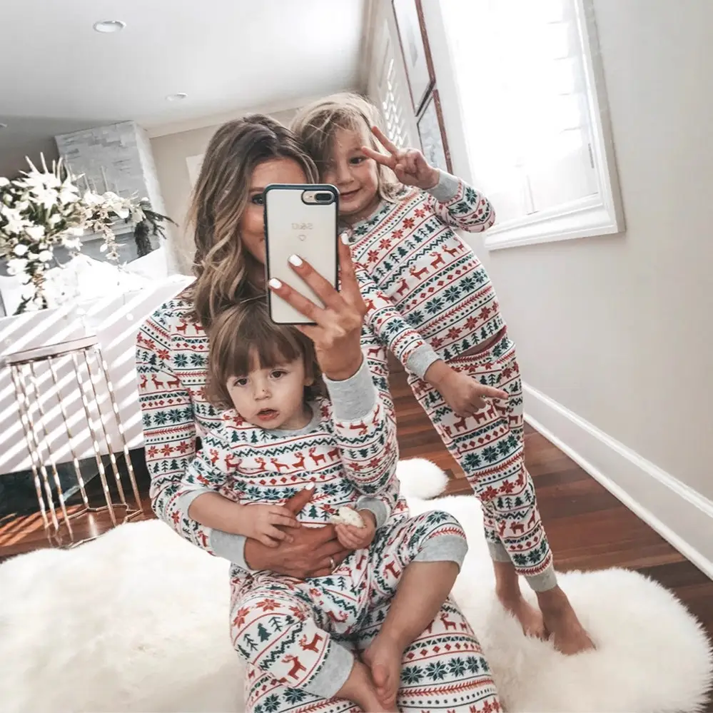 2022 Christmas Printed Pajamas for Kids & Teens - Image 5