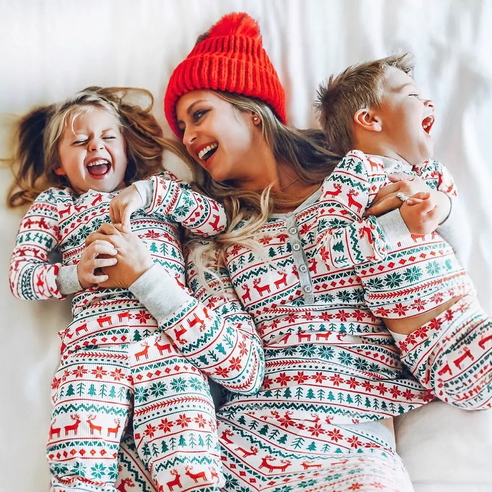 2022 Christmas Printed Pajamas for Kids & Teens - Image 6