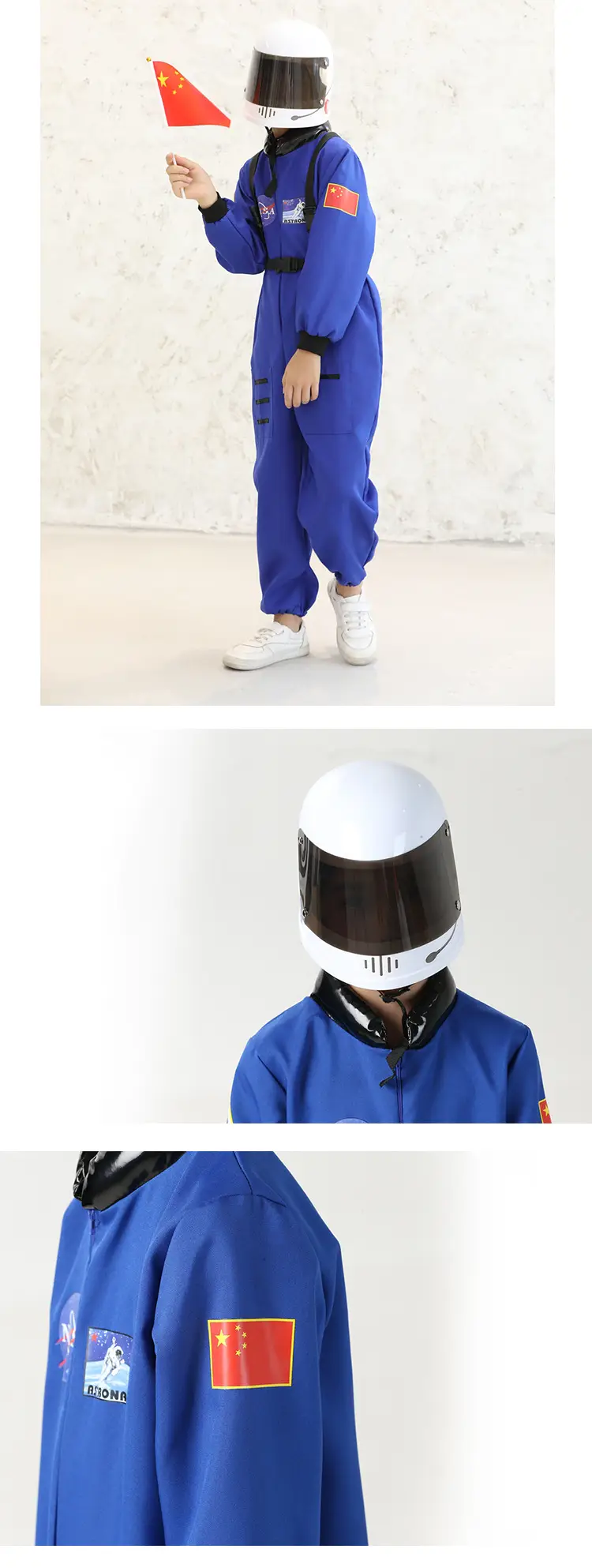 Children Space Suit Astronaut Performance Primary School Sports Meeting Astronaut Air Force Hat Role Playing Costume — feature 15