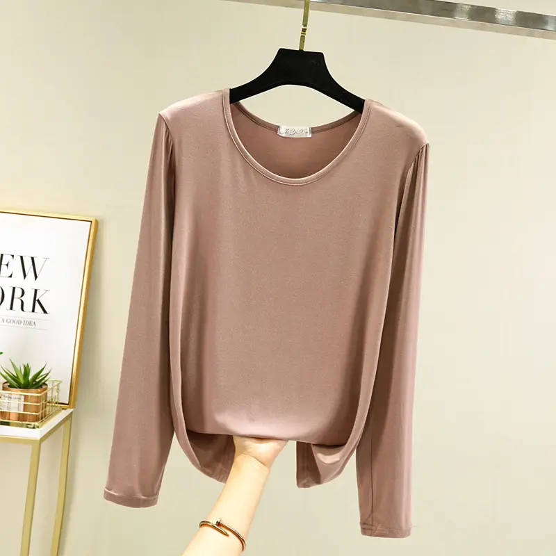 Women Green Long Sleeve T-Shirt with Mask Bottom - Image 2