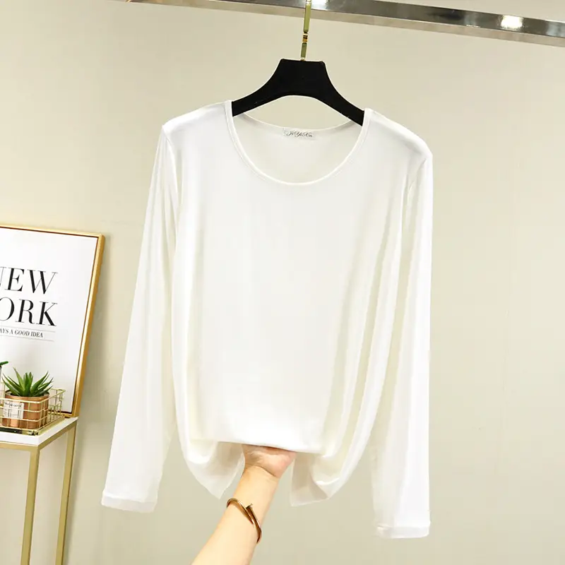 Women Green Long Sleeve T-Shirt with Mask Bottom - Image 3