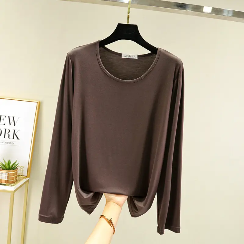 Women Green Long Sleeve T-Shirt with Mask Bottom - Image 8
