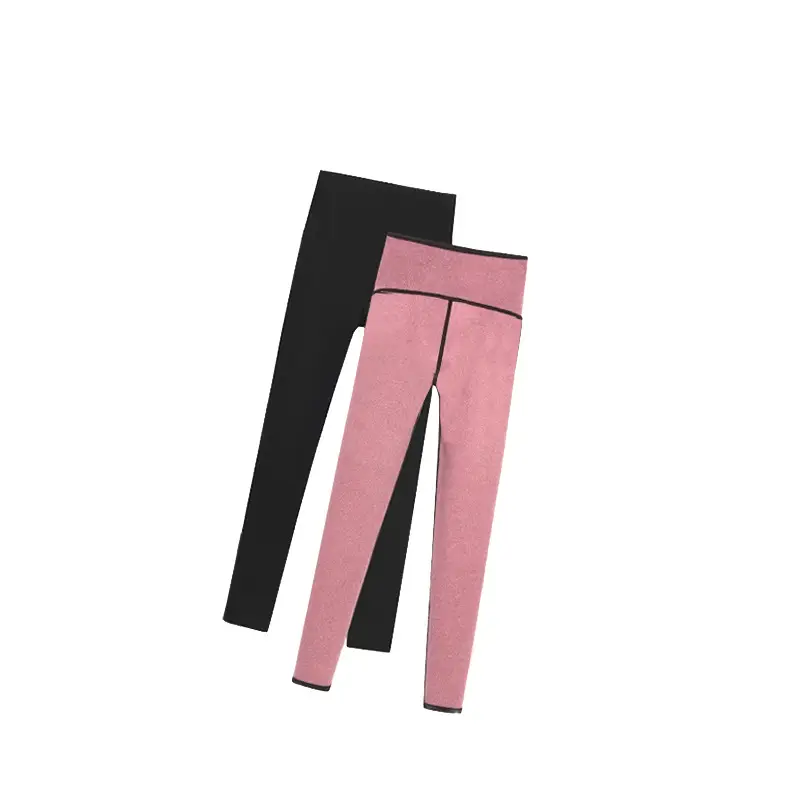 Women's Black Plus Size Warmth Thick Leggings High Waist Yoga Pants - Image 26
