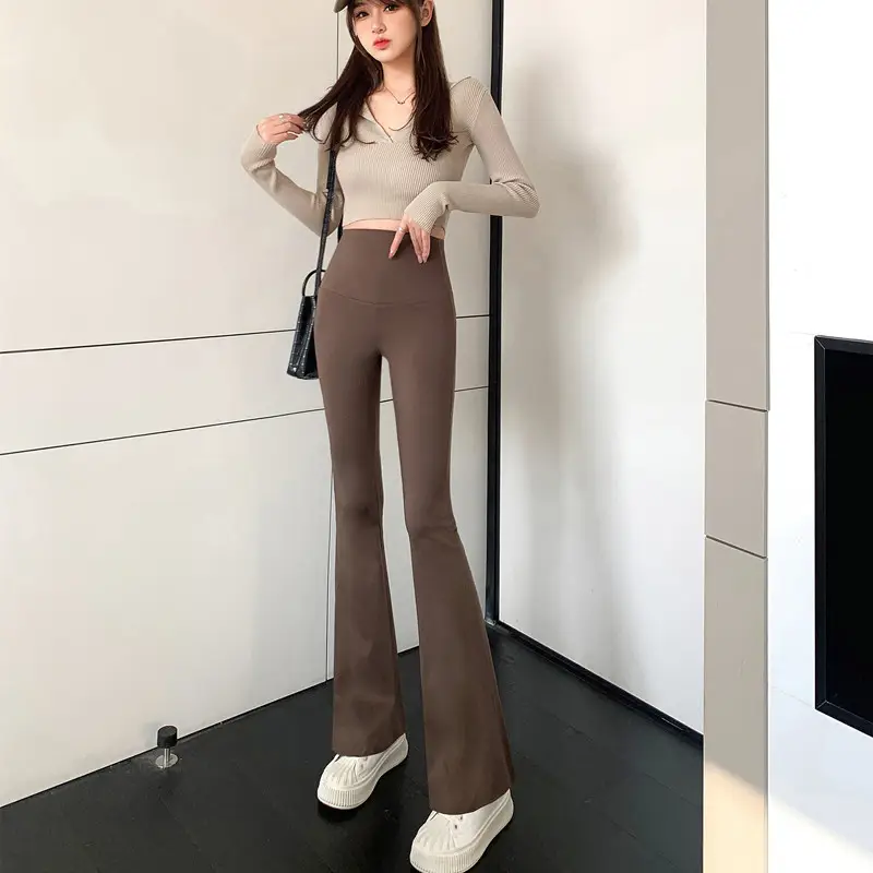 Women's Black Plus Size Warmth Thick Leggings High Waist Yoga Pants - Image 16