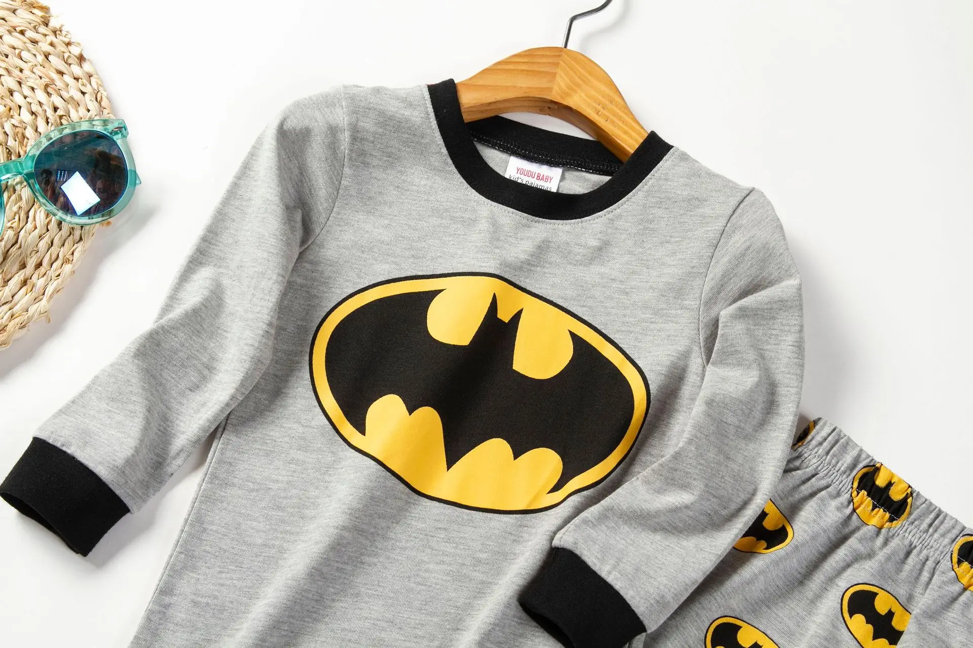 New Kidsren's Pajamas Boys Pure Cotton Batman Printed Long Sleeve — feature 4